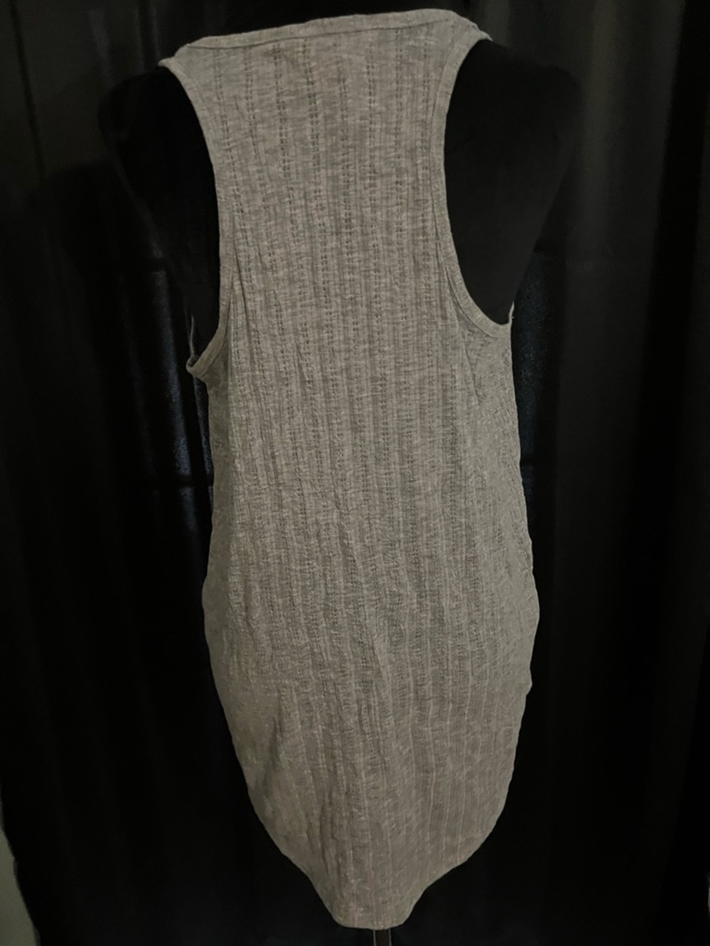 BCBGeneration Light Gray Scoop Neck Knit Tank - Picture 2 of 4